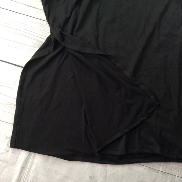 Daily Collection Cross Back Soft Stretchy Maxi Dress Size L Black NWT - Picture 3 of 11